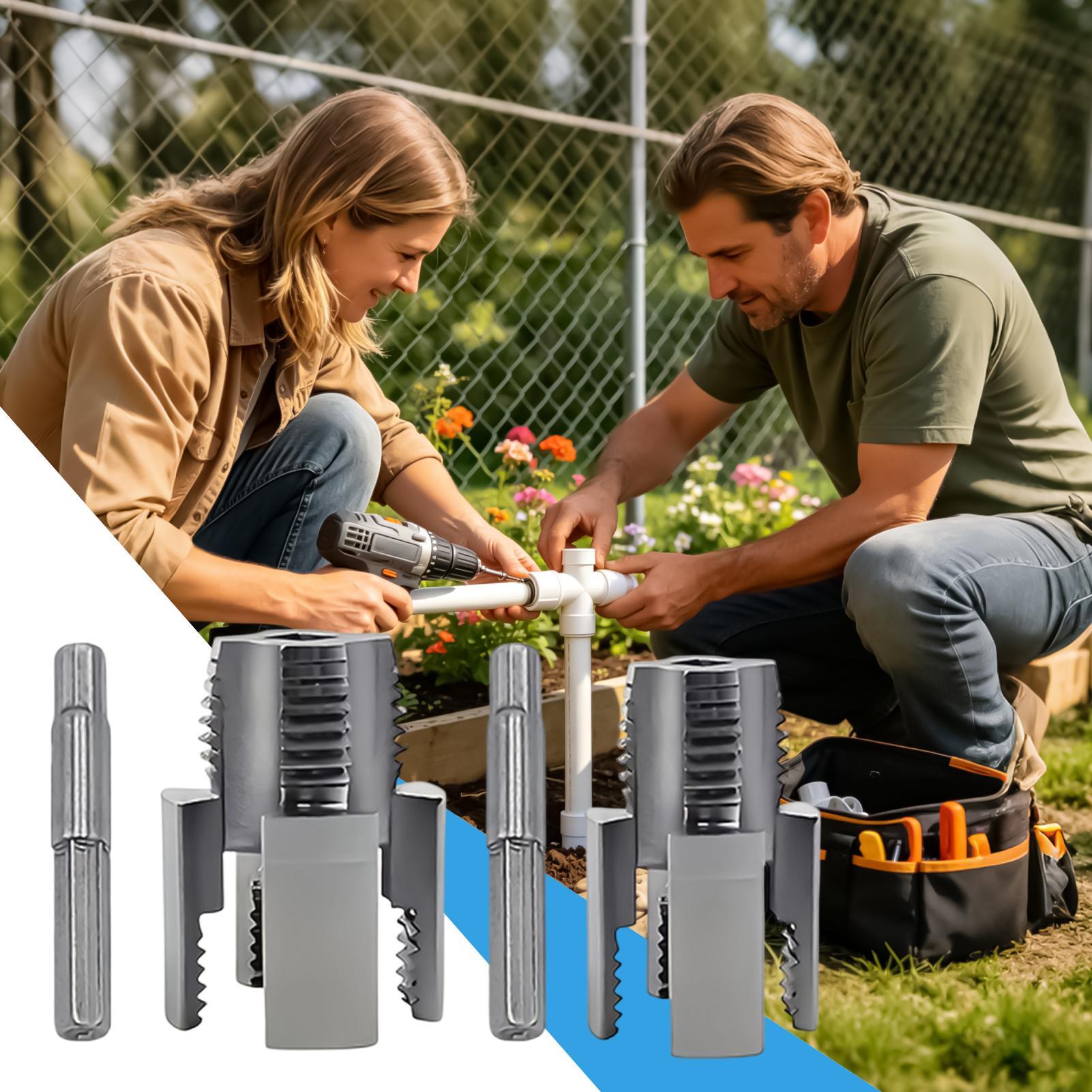 Tools For Garage Workshop - PVC Pipe Threader Kit Metal Multi-Size
