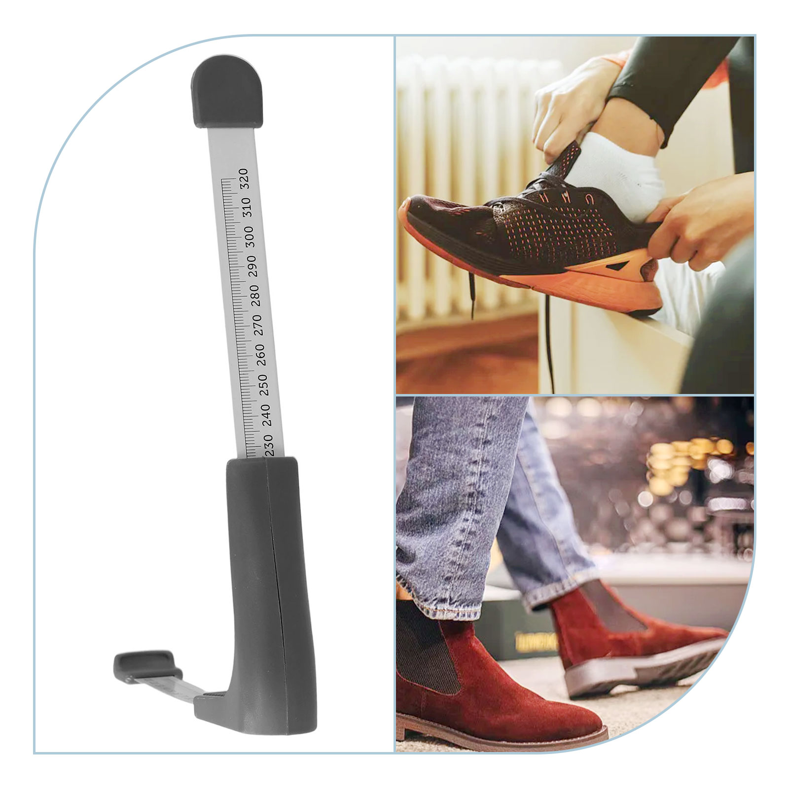 Foot Measuring Ruler 110-320mm - огляд і ціна Workshop Layout Tools