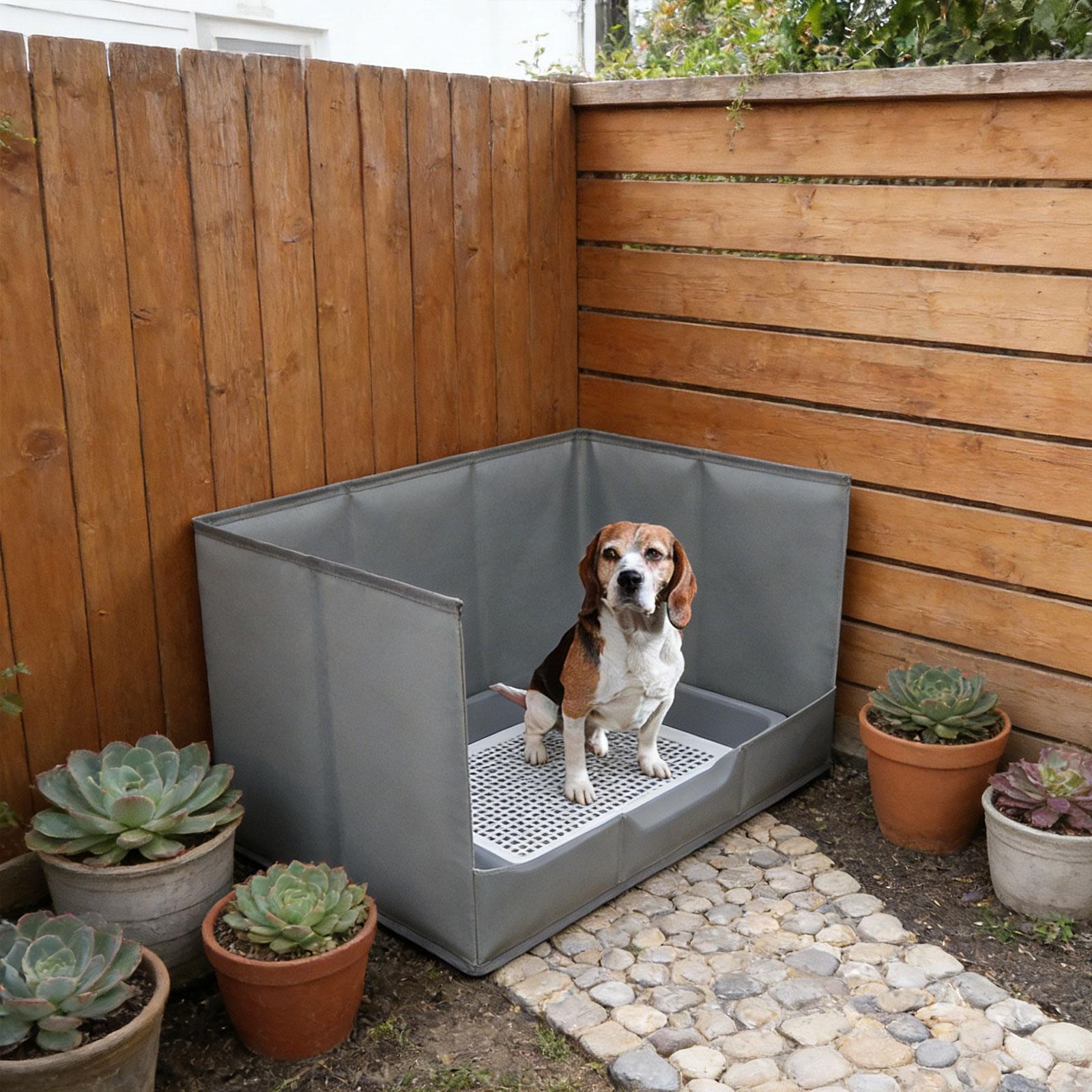 Portable Indoor Dog Potty Tray - огляд і ціна Bench Dog Hole