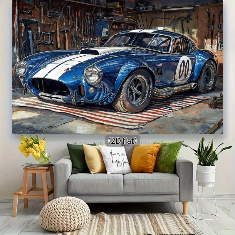 1Vintage Racing Garage Backgro - огляд і ціна Workshop Tools Background