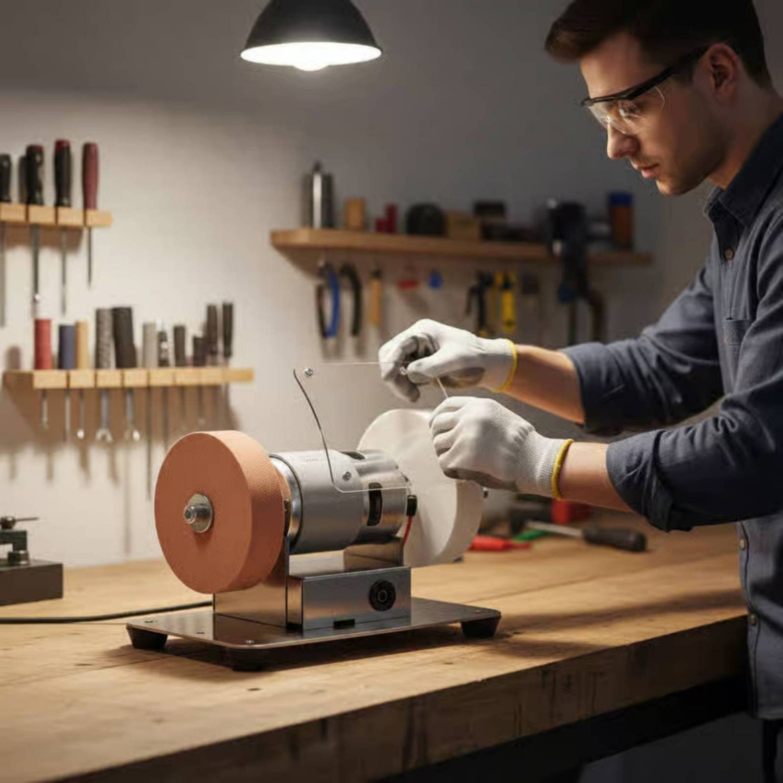 Mini Bench Grinder Multifuncti - огляд і ціна Tools For Garage Workshop