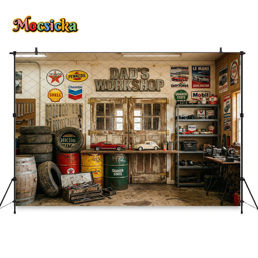 Mocsicka Dad's Workshop Photog - огляд і ціна Workshop Tools Background