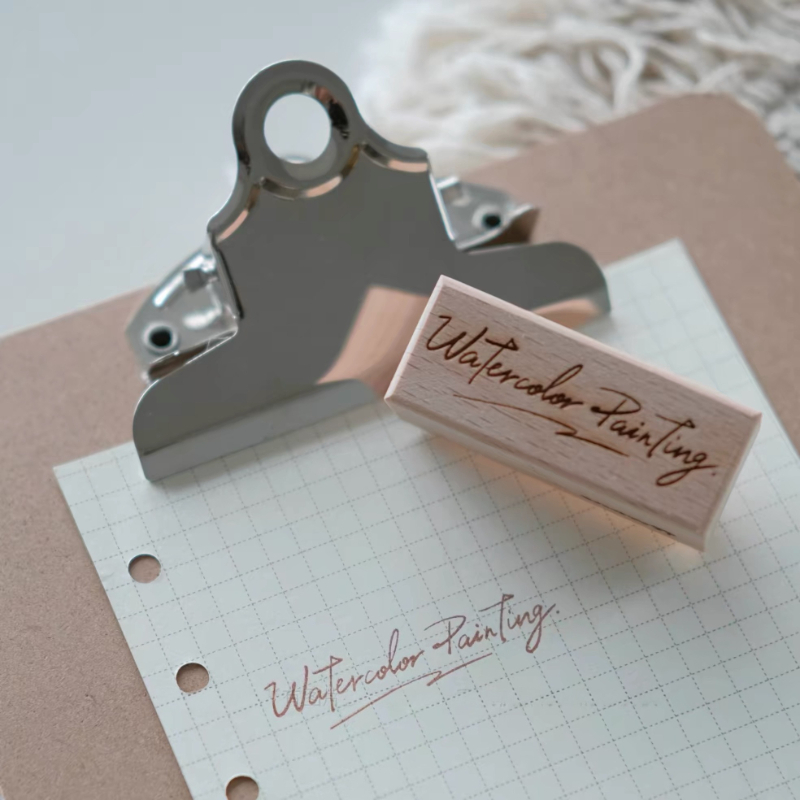 Wooden Rubber Stamps Watercolo - огляд і ціна Tools Qa